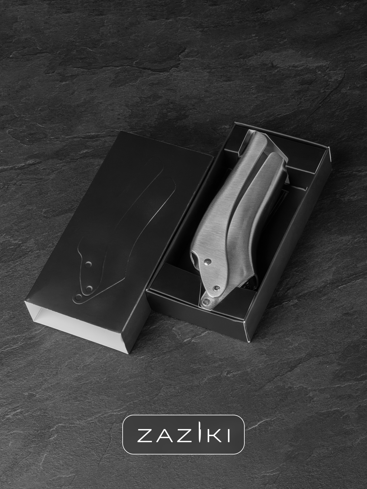 Чеснокодавилка, пресс для чеснока из нержавеющей стали ZAZIKI Esthete