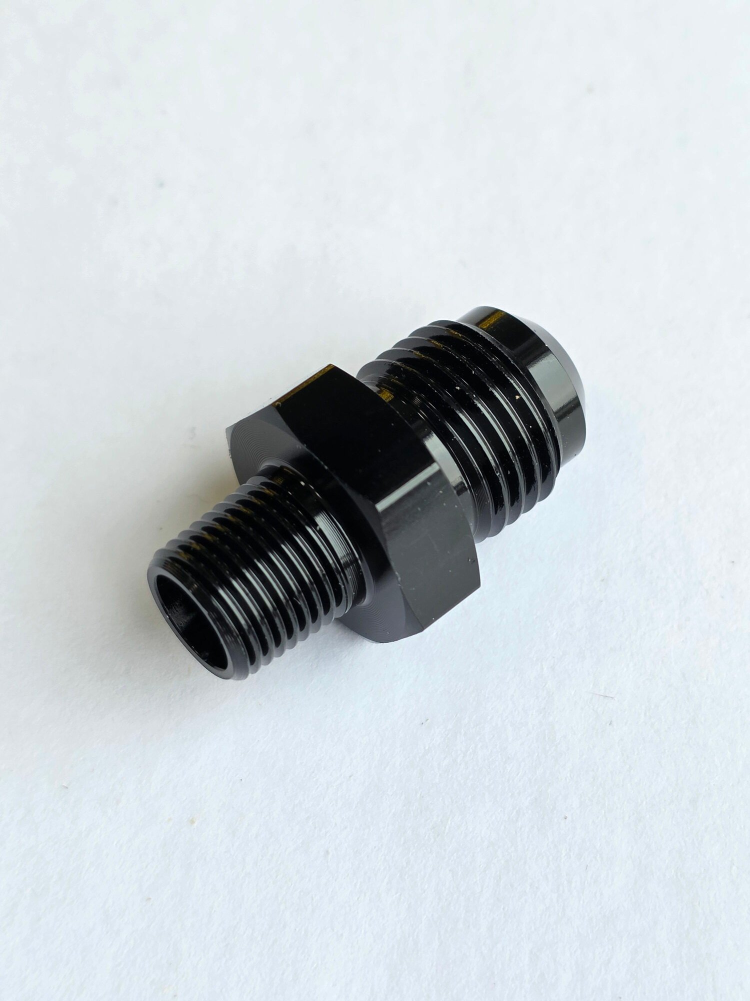 Адаптер AN6 - 1/8NPT черный — фото 1