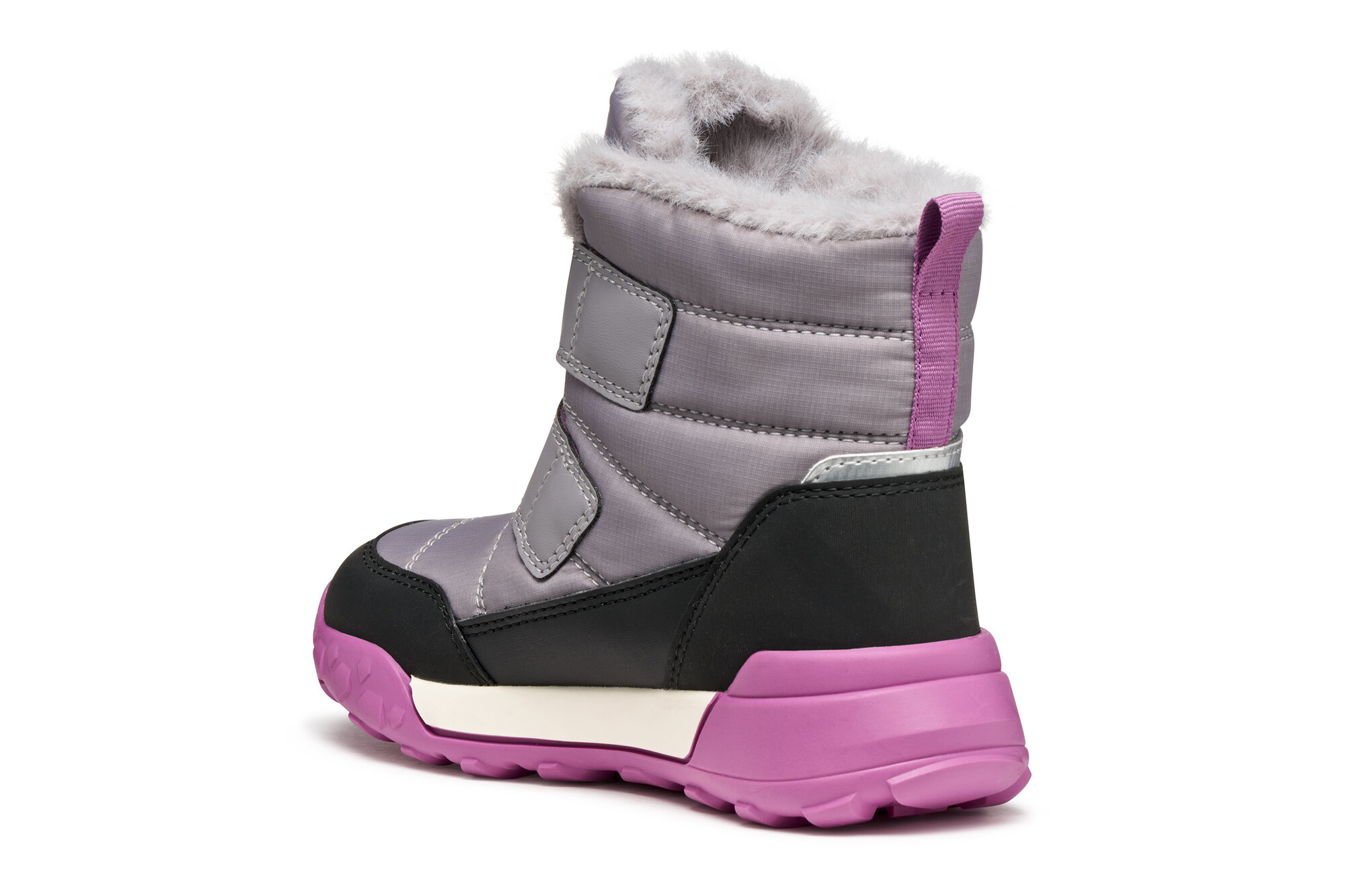 Ботинки GEOX Trekkyup ABX, размер 37 EU, серый/фиолетовый — фото 1