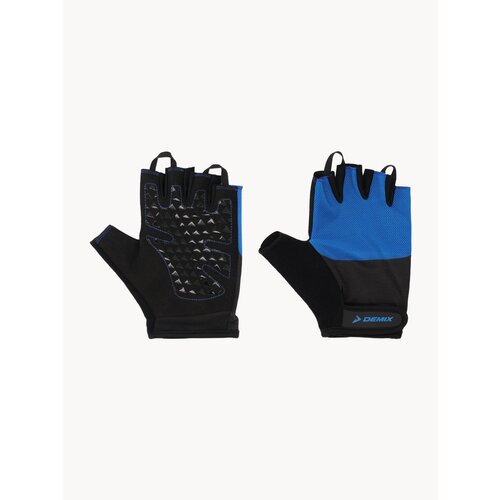 130657-BM S Перчатки для фитнеса Fitness gloves черный/синий р. S