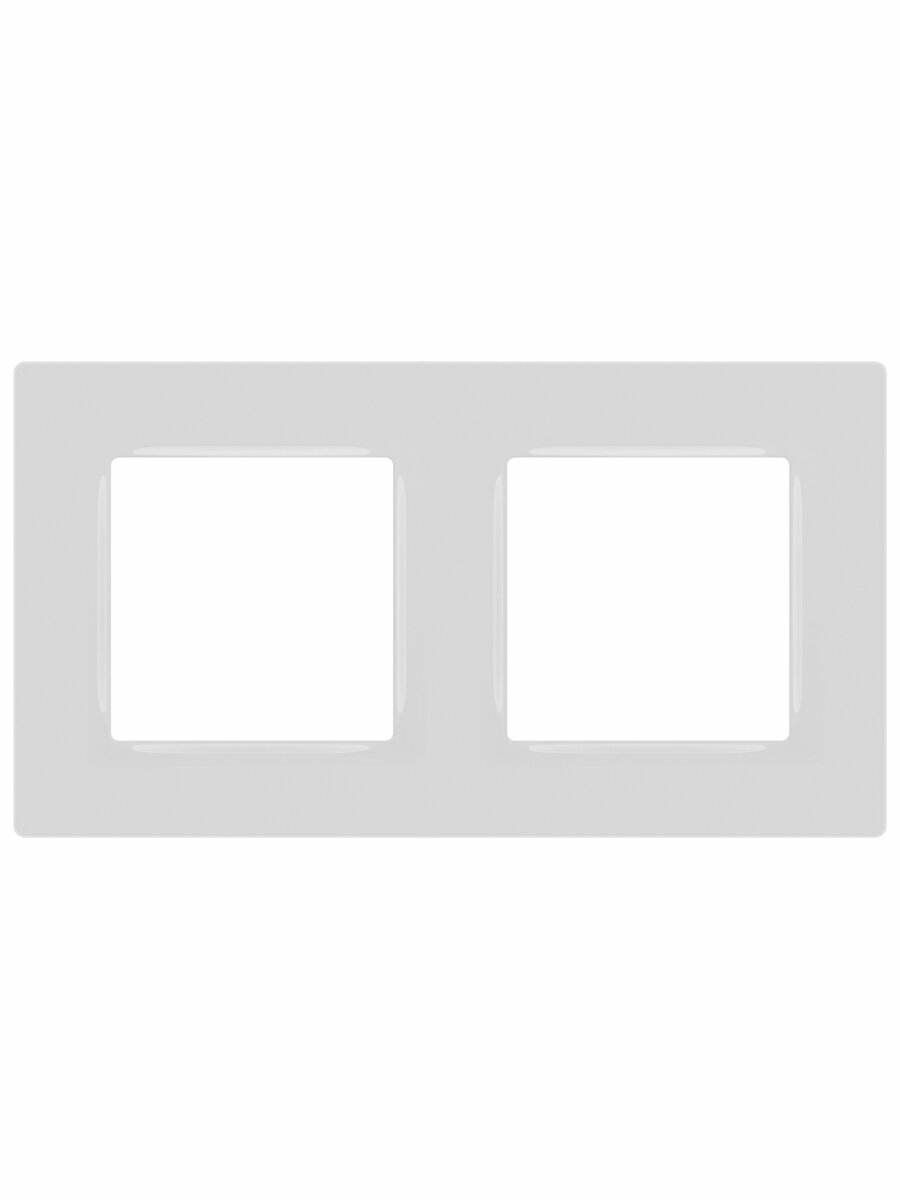 Рамка для розеток и выключателей ЭРА Серия 12 12-5202-01 на 2 поста белый