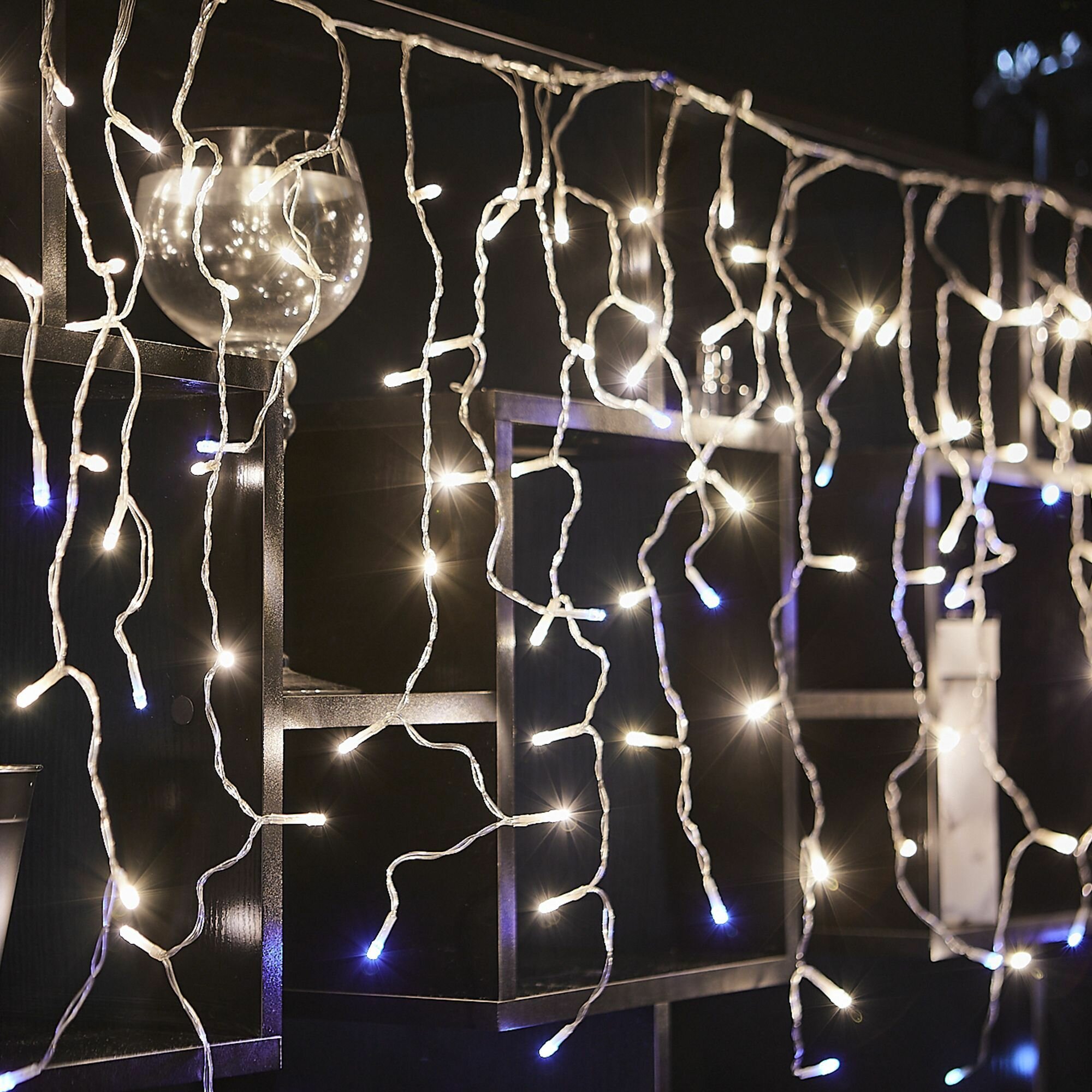 Электрогирлянда Бахрома 3 м уличная соединяемая светодиодная. ULD-B3010-200/TTK WARMWHITE-WHITE IP44