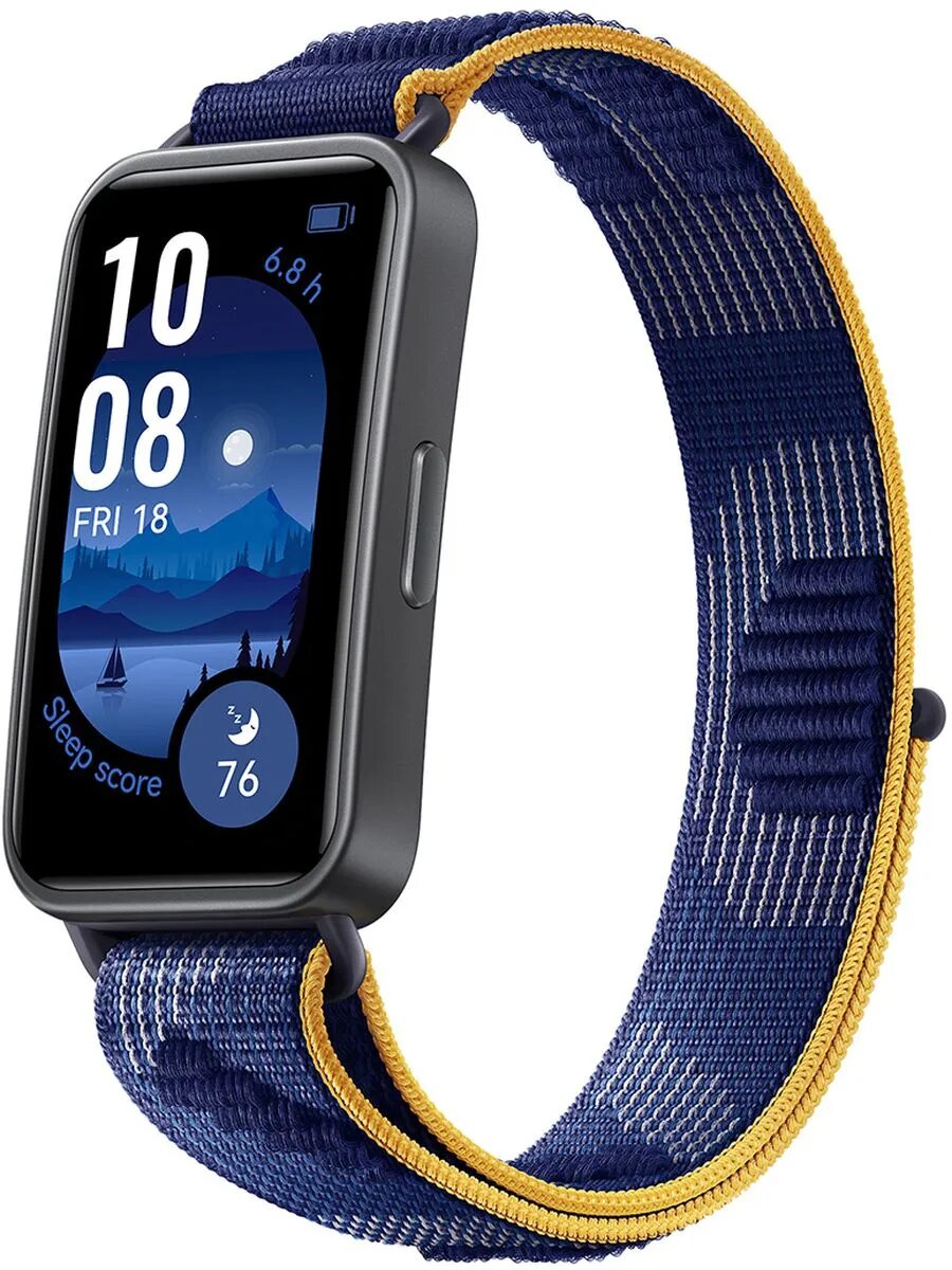 Фитнес-браслет Huawei Band 9, AMOLED экран, степень защиты 5АТМ, Синий