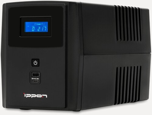Изображение товара ИБП IPPON Smart Power Pro II Euro , интерактивный, ЖК-экран, 2200ВА/1200Вт