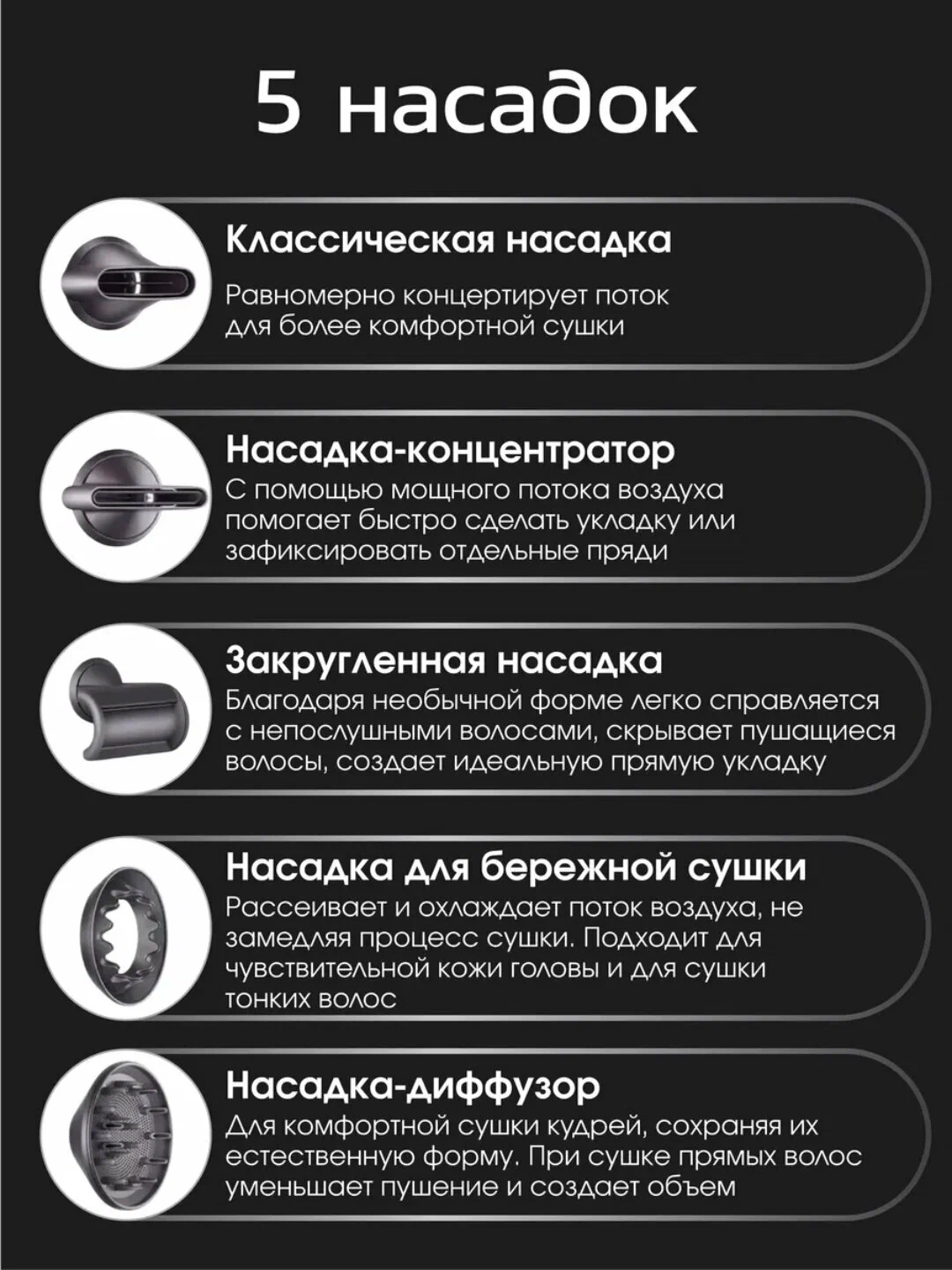 Фен Savdo belgisi, 1600 Вт, 4 температурных режима, 3 скорости — фото 1