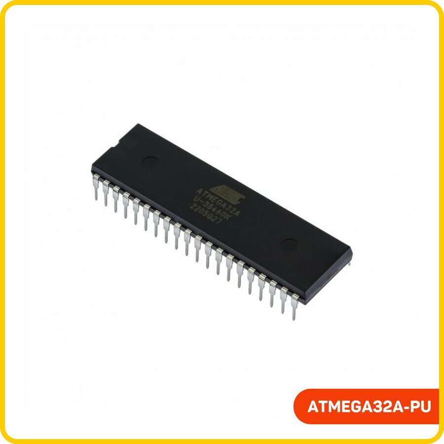 Микроконтроллер Microchip 8-бит AVR (ATmega32A-PU, PDIP-40)