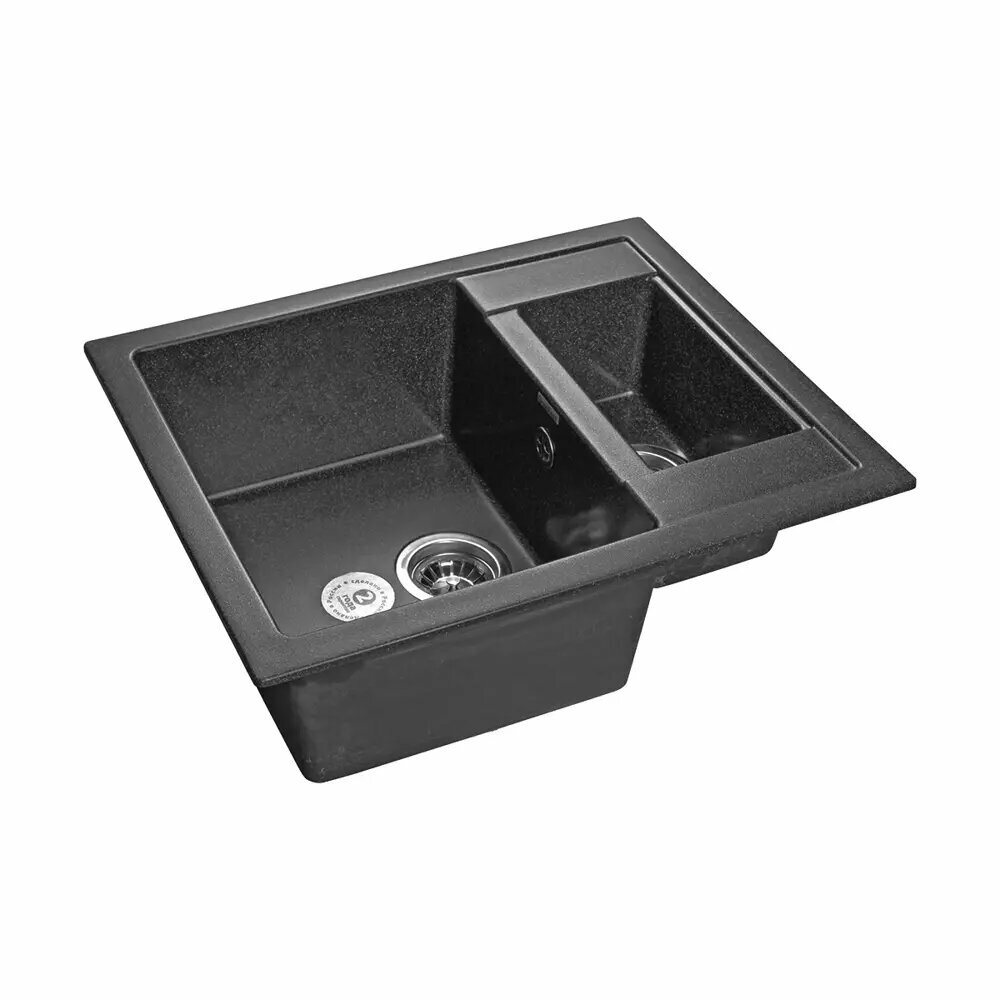 Мойка кухонная GranFest QUADRO GF-Q610K графит
