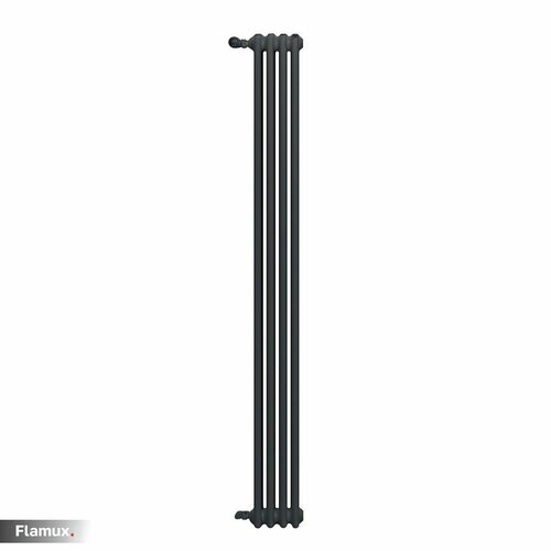 фото Радиатор отопления flamux 2180, нижнее подключение, 4 секции, серый