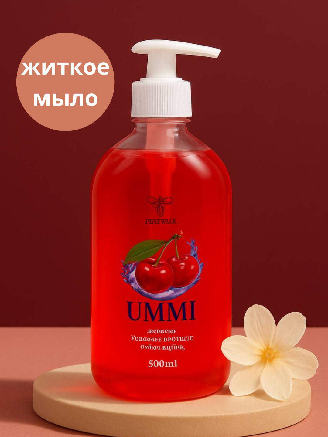 UMMI — жидкое мыло для рук и тела с увлажняющим и смягчающим эффектом, для ежедневной гигиены и бережного ухода