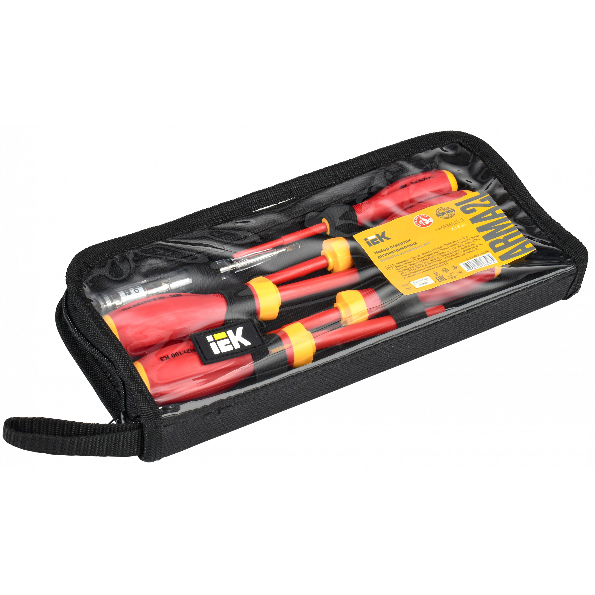 ARMA2L 3 Набор отверток диэлектрических K3 6шт IEK A2L3-NS30-K3-06 (1 компл)