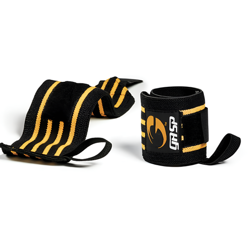 Бинты кистевые GASP Hardcore wrisp стягивающие напульсники 230070-999 оранжевый