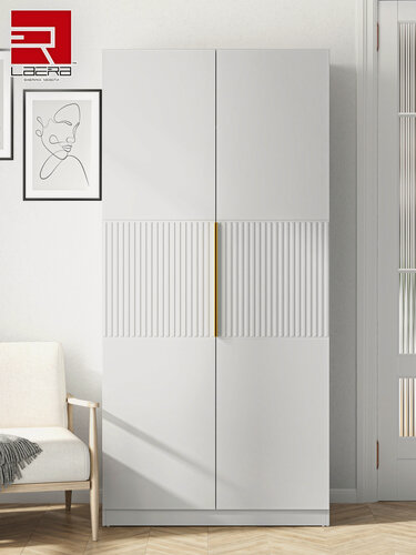 Изображение товара LAERA Шкаф распашной для одежды со штангой 80х52х210 см тейлор белый