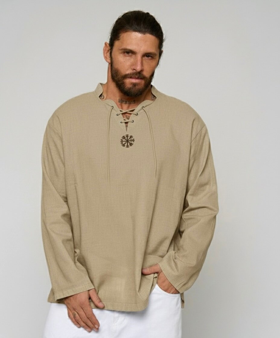 Рубашка Fiery Glow, размер L, горчичный