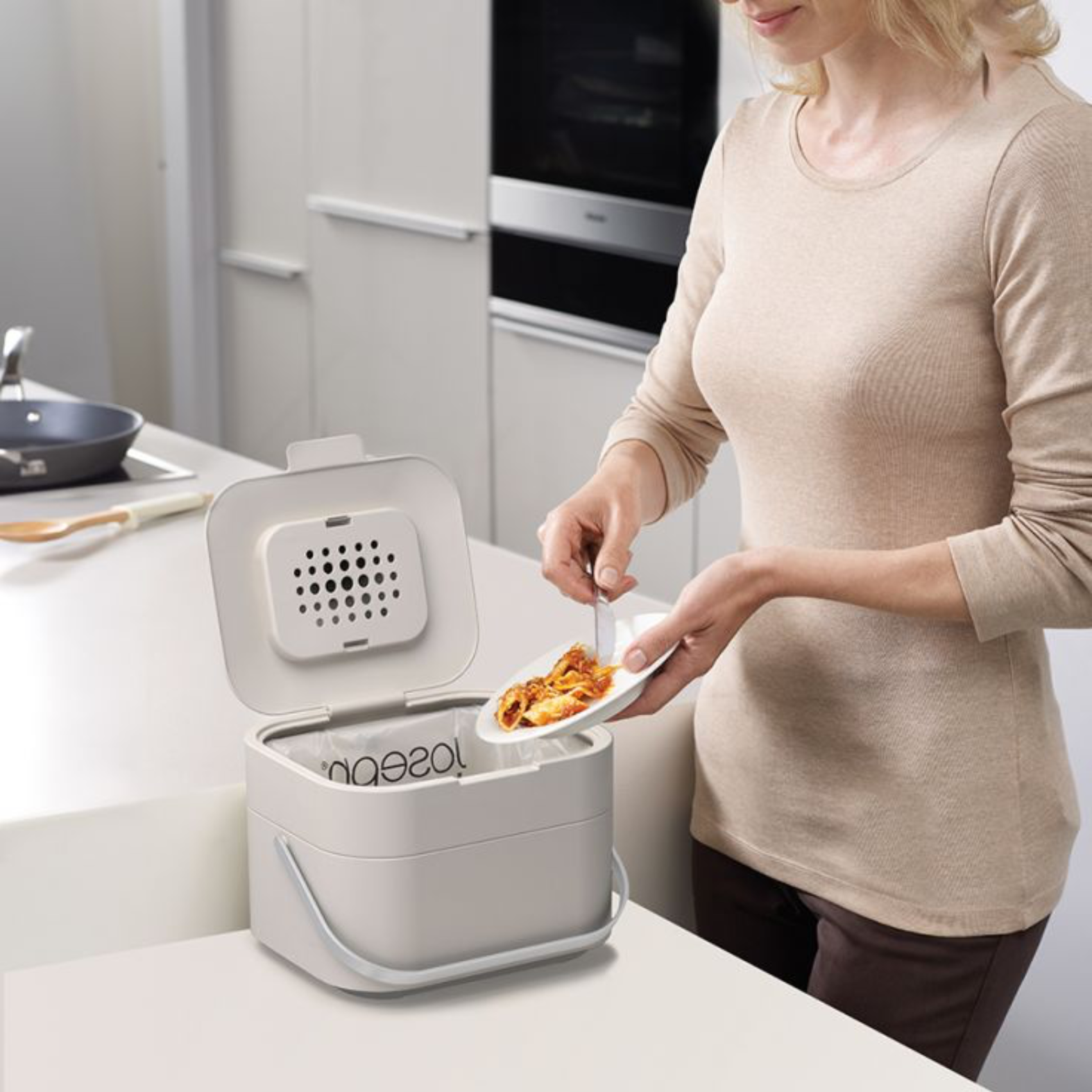 Контейнер для пищевых отходов Joseph Joseph Stack  4л  белый