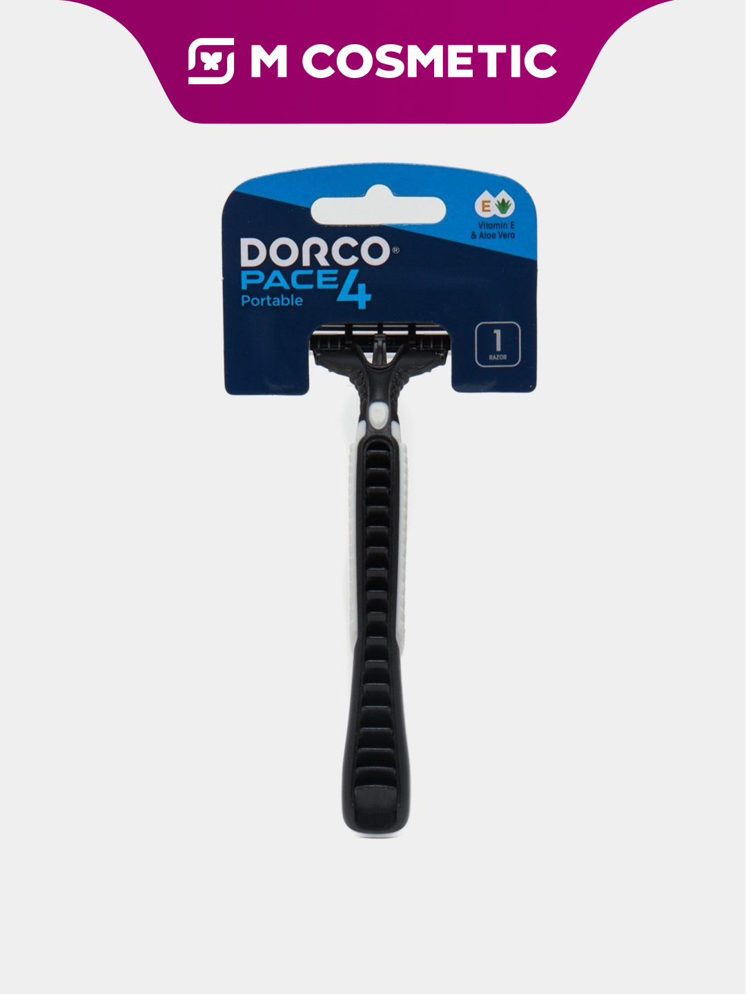 DORCO Одноразовый бритвенный станок Pace 4 FRA100-1P, 1 шт — чистое и комфортное бритьё с 4 лезвиями