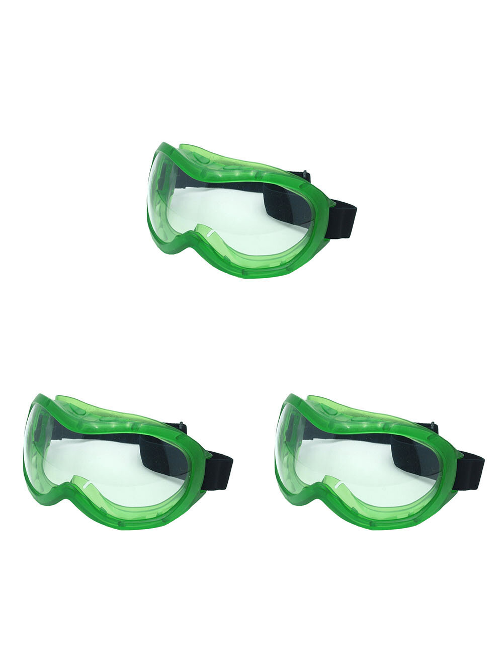 Очки защитные Евро закрытые с прозрачными линзами панорамные (ОЧК008) (3 шт.)