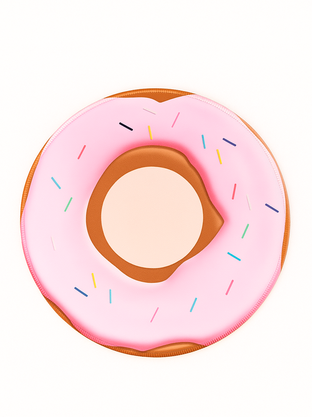 Коврик для мыши "G7", круглый, с принтом фрукт, прошитые края, 25см