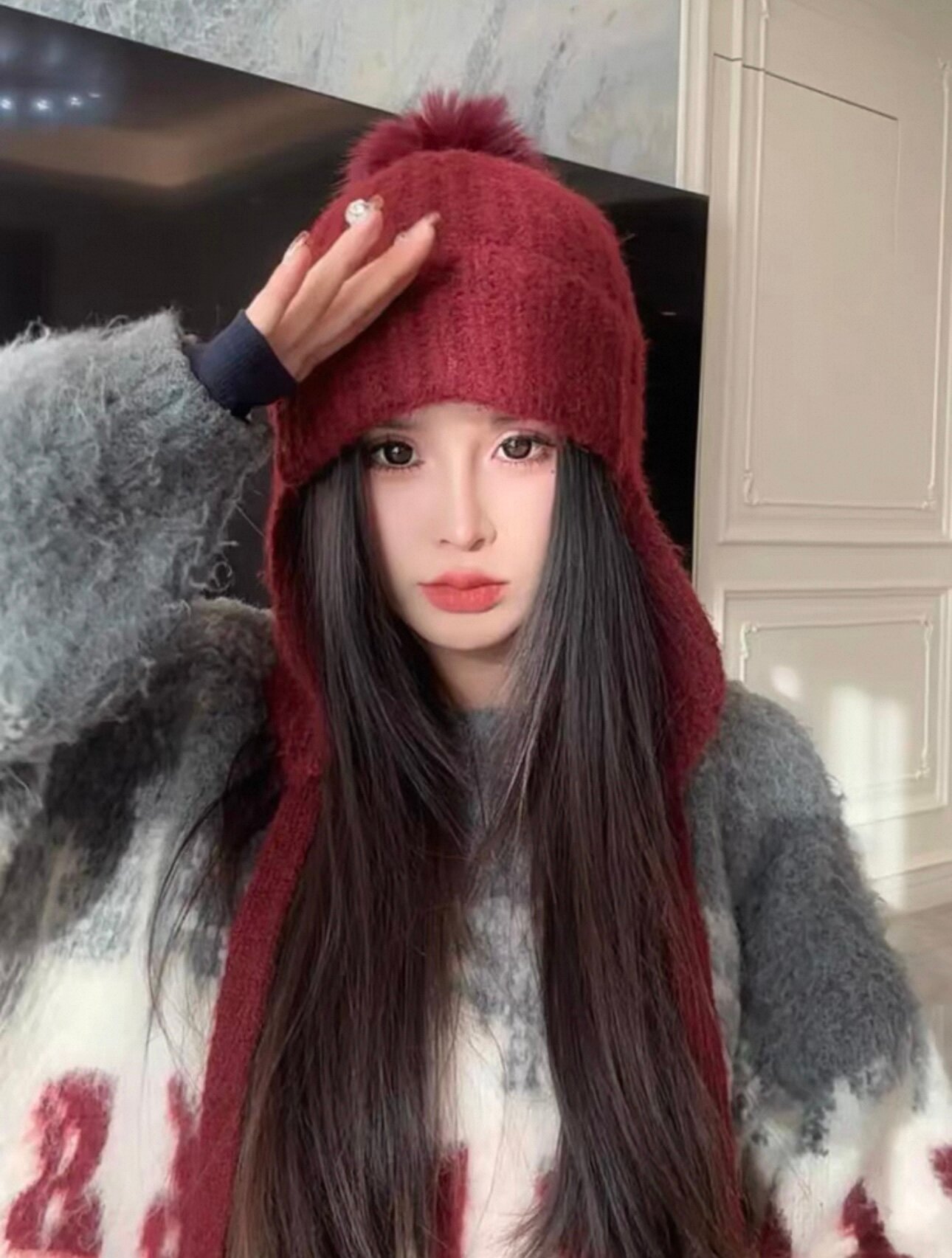 Шапка-ушанка для женщин