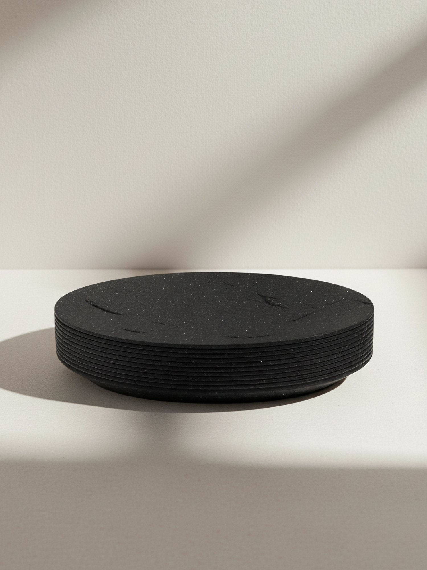 Мыльница для ванной PERFECTO LINEA Blackstone черная (35-005034) — фото 1