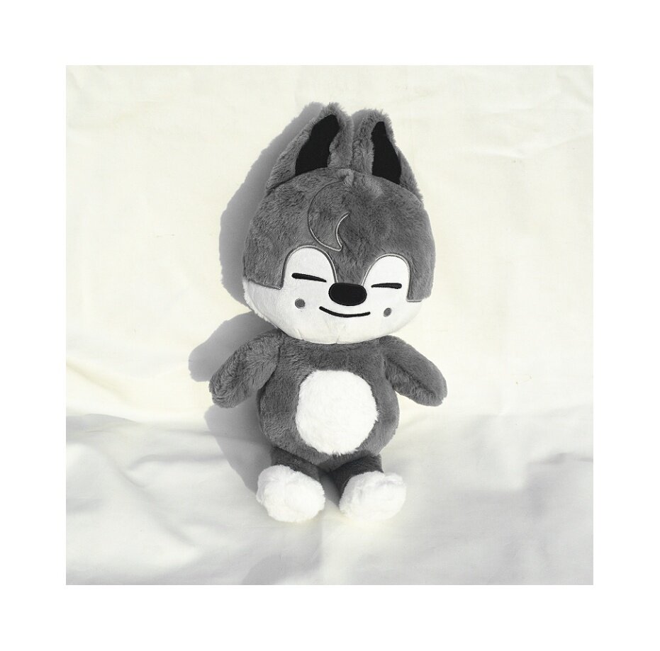 Плюшевые игрушки, плюшевые куклы, сидячие куклы, 50 см, серый волк