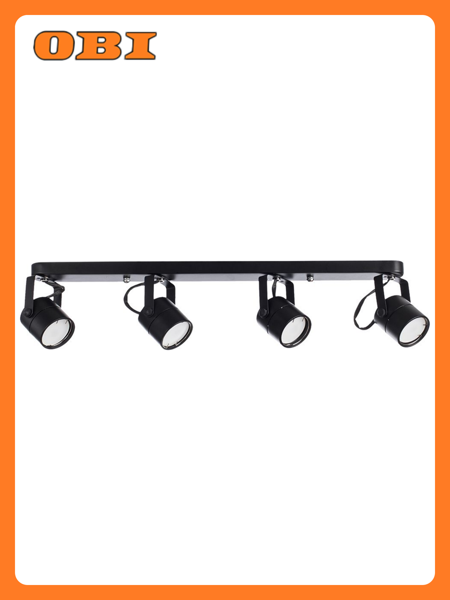 Спот повор черный MIZAR 4ХGU10Х50W