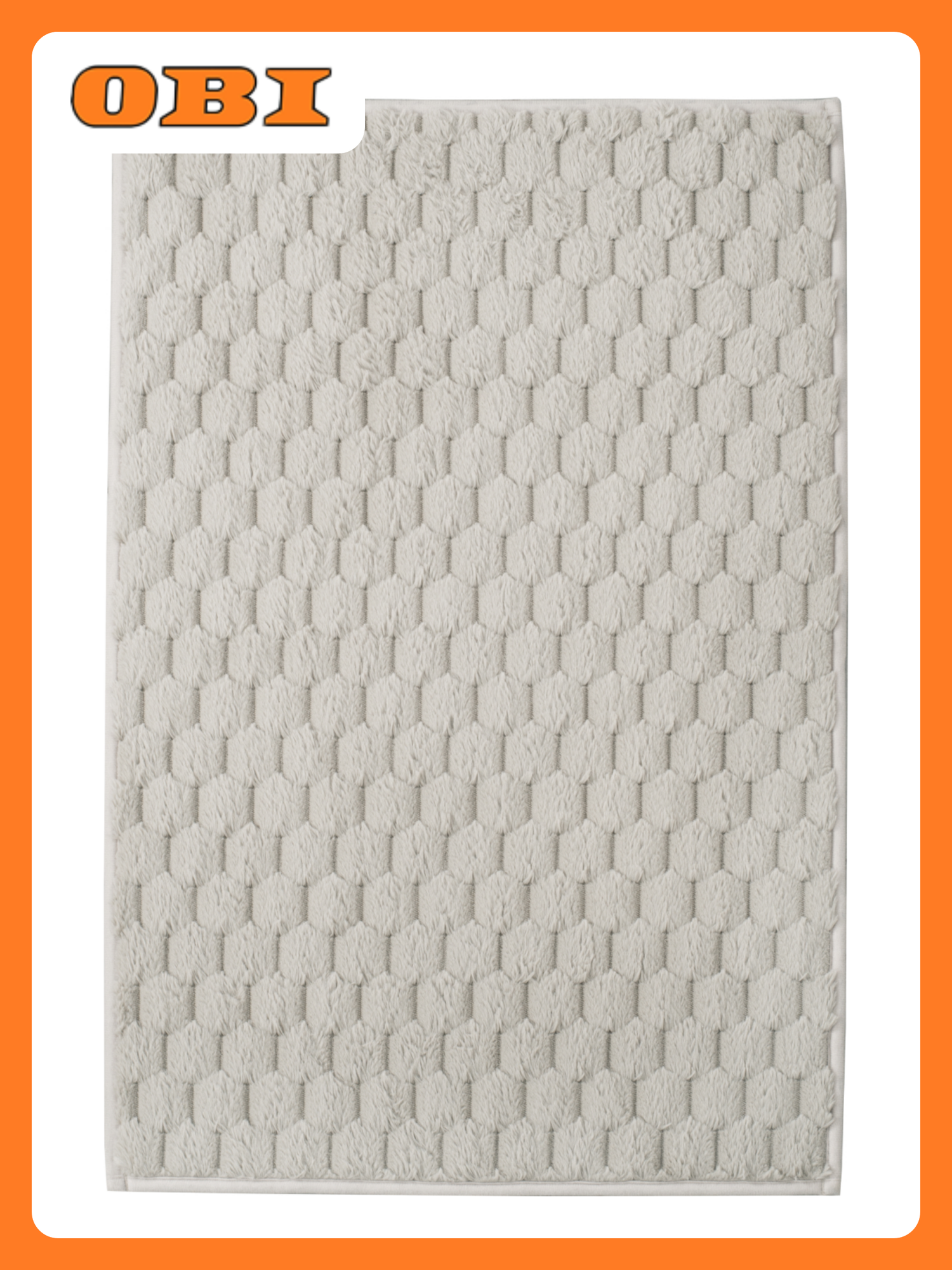 Коврик для ванной Fora HONEY текстиль антискользящий 70x120 см