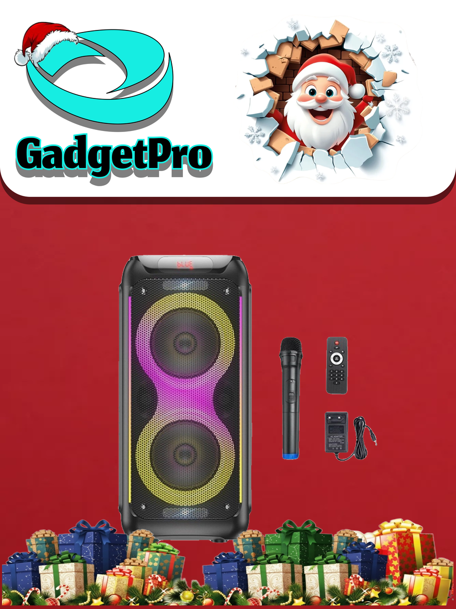 Акустическая система Hoco DS54 Precious RGB Light: портативная Bluetooth колонка с подсветкой, современный дизайн