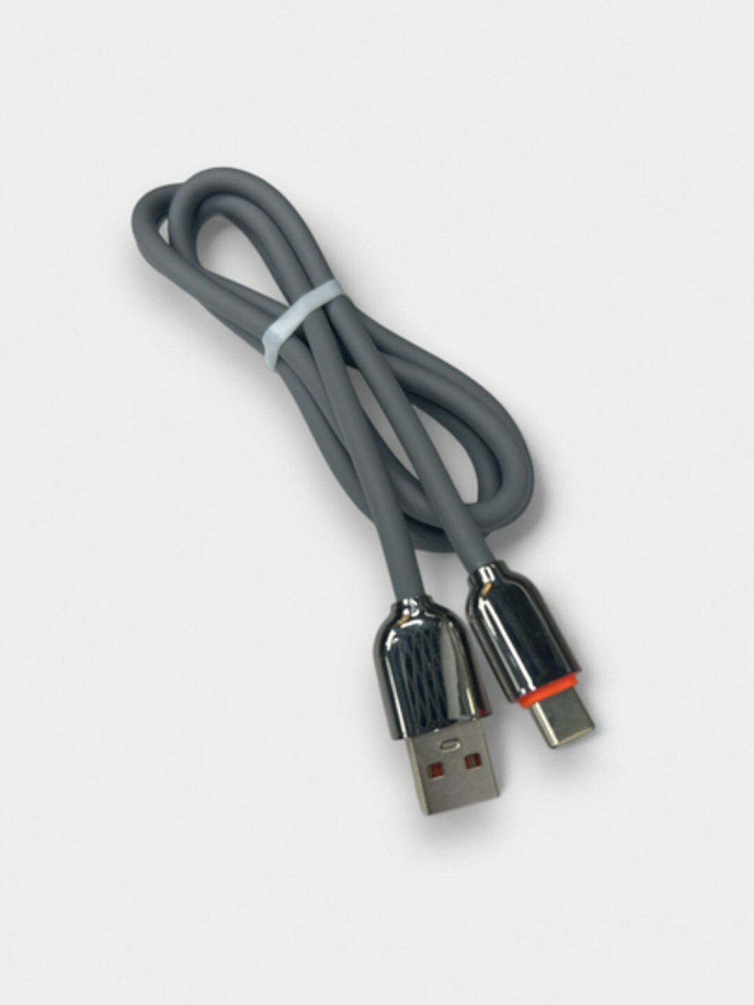 USB кабель BASEUS CADH000401 100W Glimmer, USB-A на Type-C, быстрая зарядка, 1м — фото 1