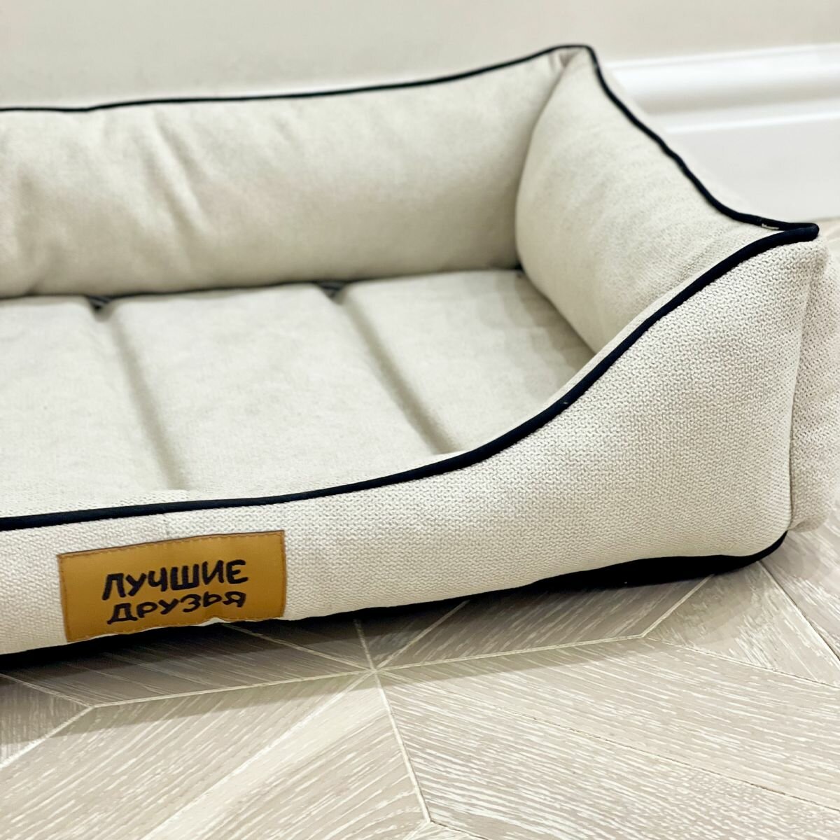 GLG Лежанка для кошек и собак "Ника". Бежевый,55х45х15 см. ортопедический — фото 1