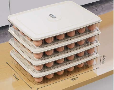 Органайзер для яиц IKEA 30 см x 23 см x 5.5 см прозрачный пластик 4 отделения