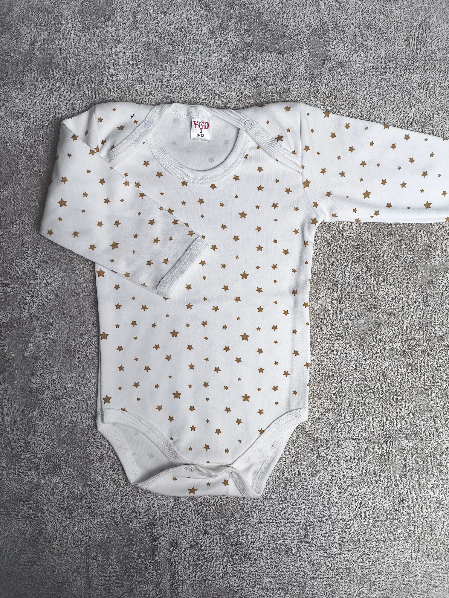 Боди, размер 9-12, белый, голубой, бежевый, розовый — фото 1