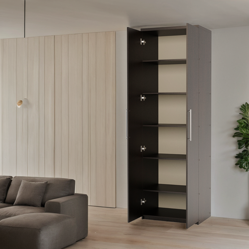 Изображение товара Шкаф с полками Ритм МП-21 60х45х220 см, распашной, в прихожую, лдсп Венге