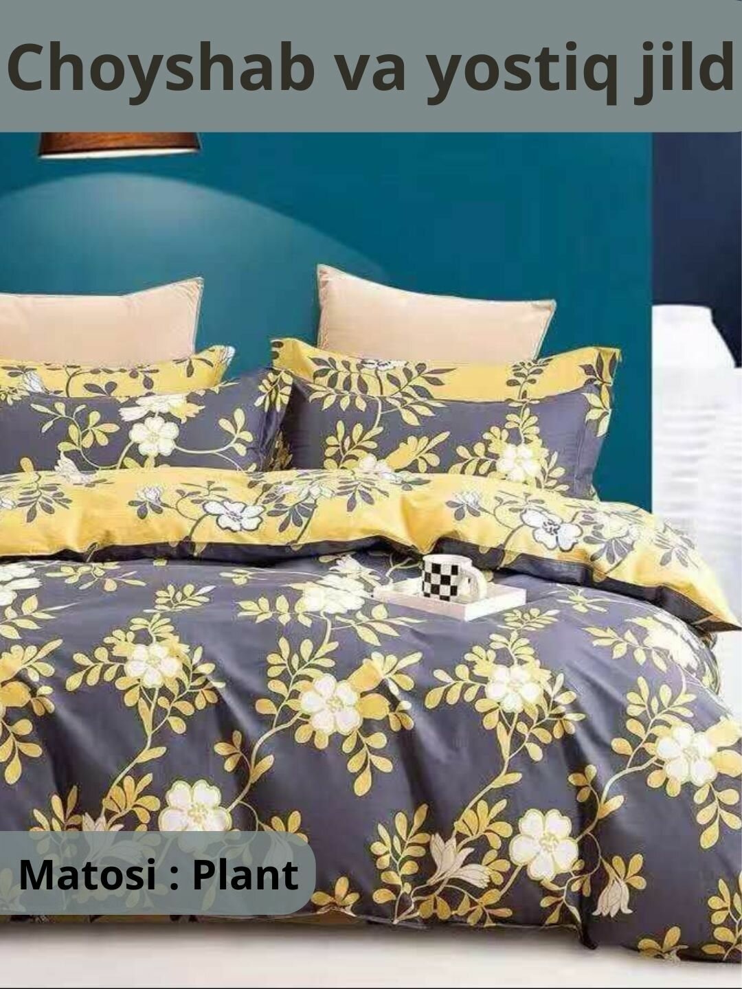 Комплект постельного белья без пододеяльник(темноголуб)2-спальный,(простыня 220*215 навалочка 50*70 )подарочная упаковка