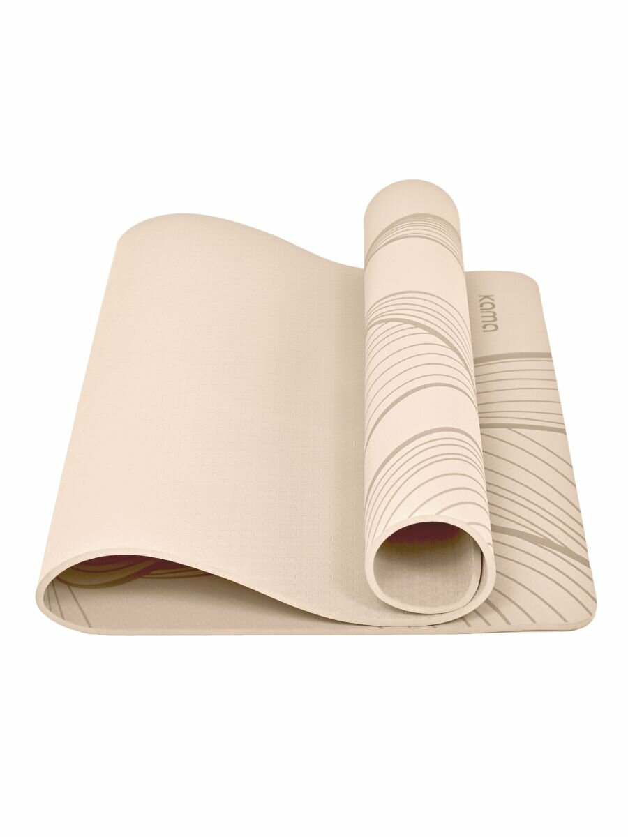 Коврик гимнастический для фитнеса и йоги широкий, толстый, 183х90x1 см — фото 1