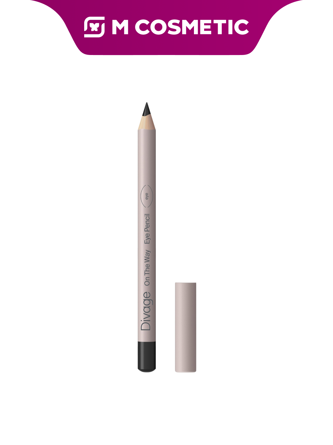 Карандаш для глаз DIVAGE "On The Way", тон 01, черный, 1.1 г