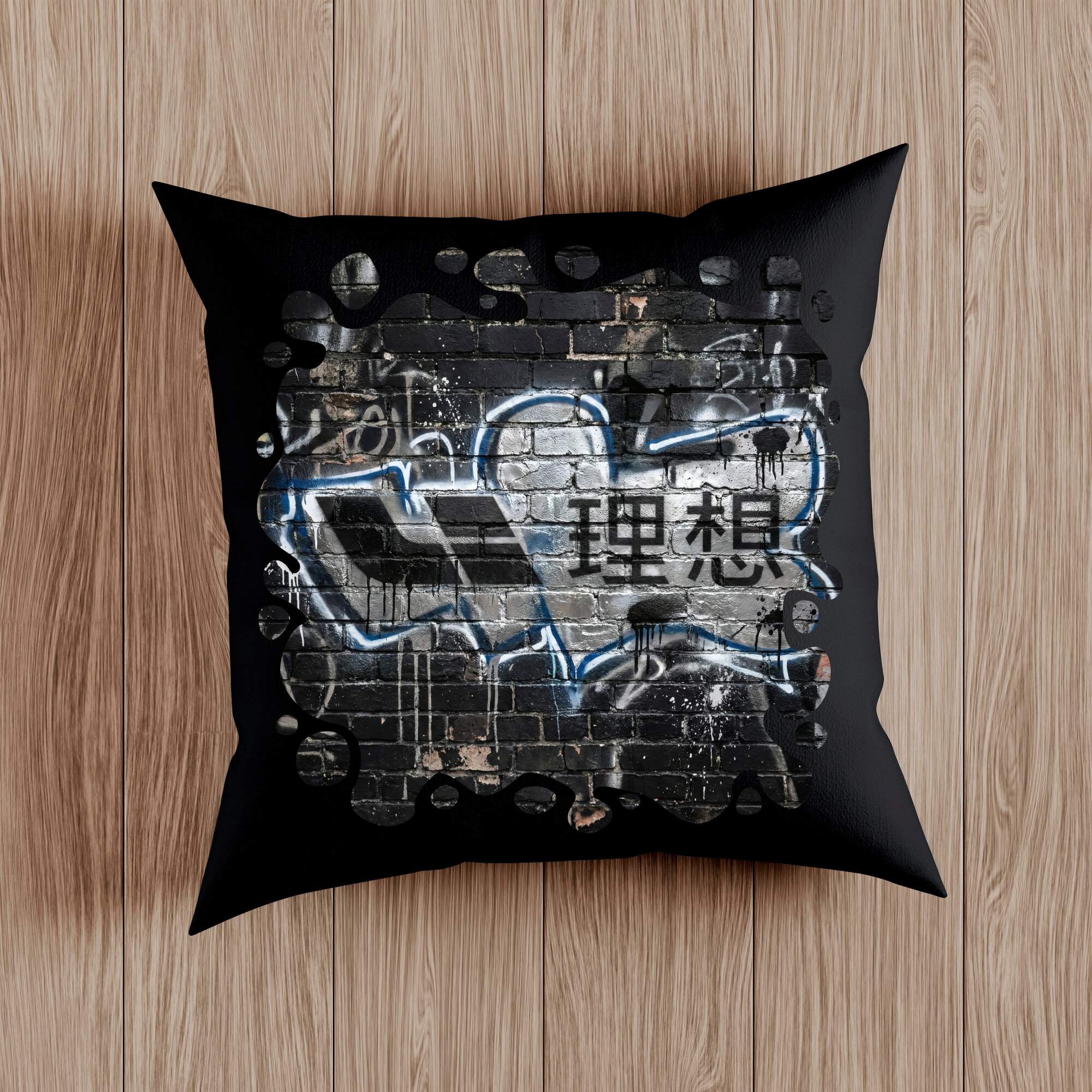 Подушка декоративная с логотипом Chery, Haval, Jetour, BYD, Zeekr. Размер 38 x 38см, съёмный чехол, синтепон.