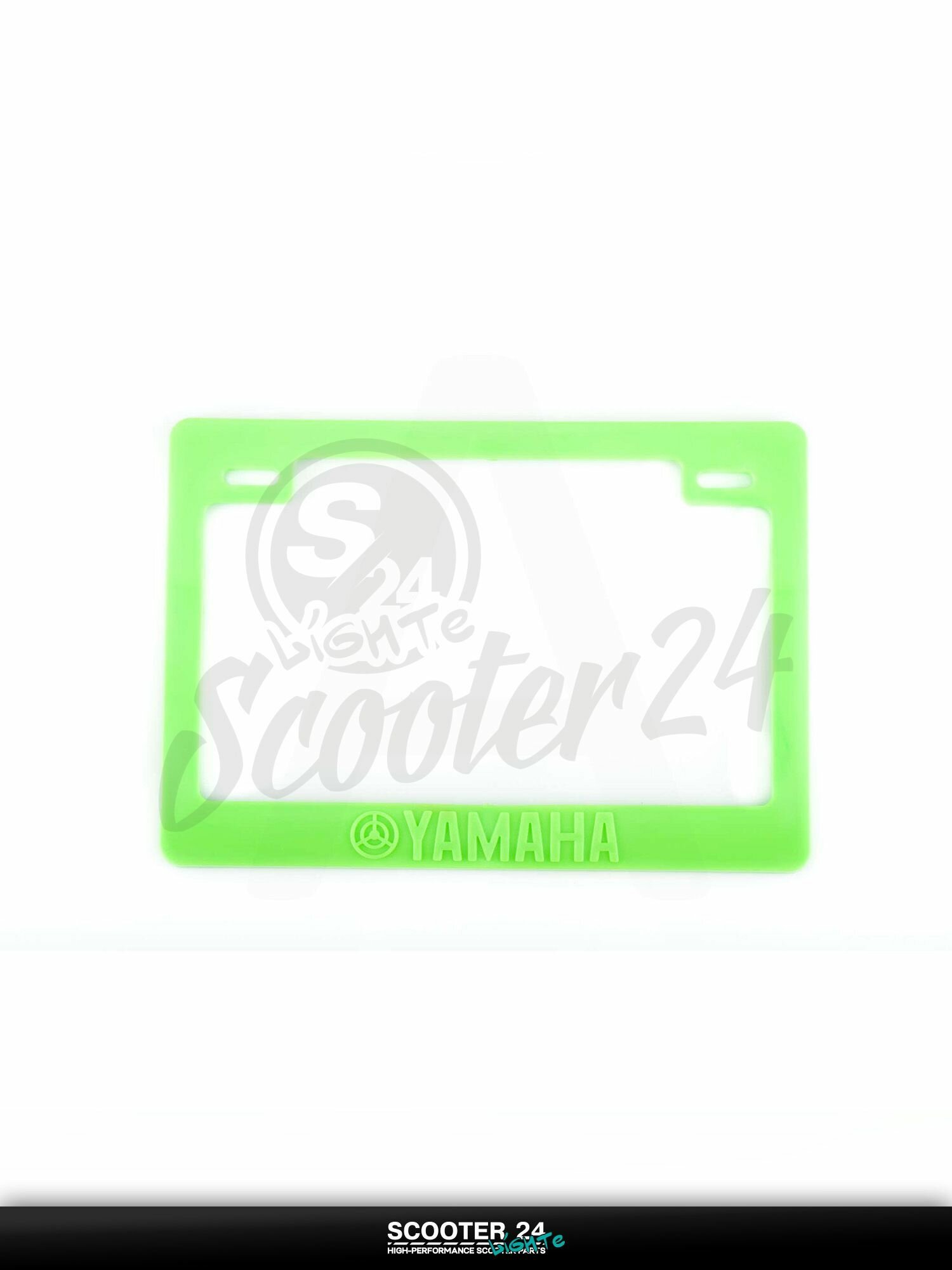 Рамка под номер на скутер / мопед / мотоцикл (зеленая) "YMH"