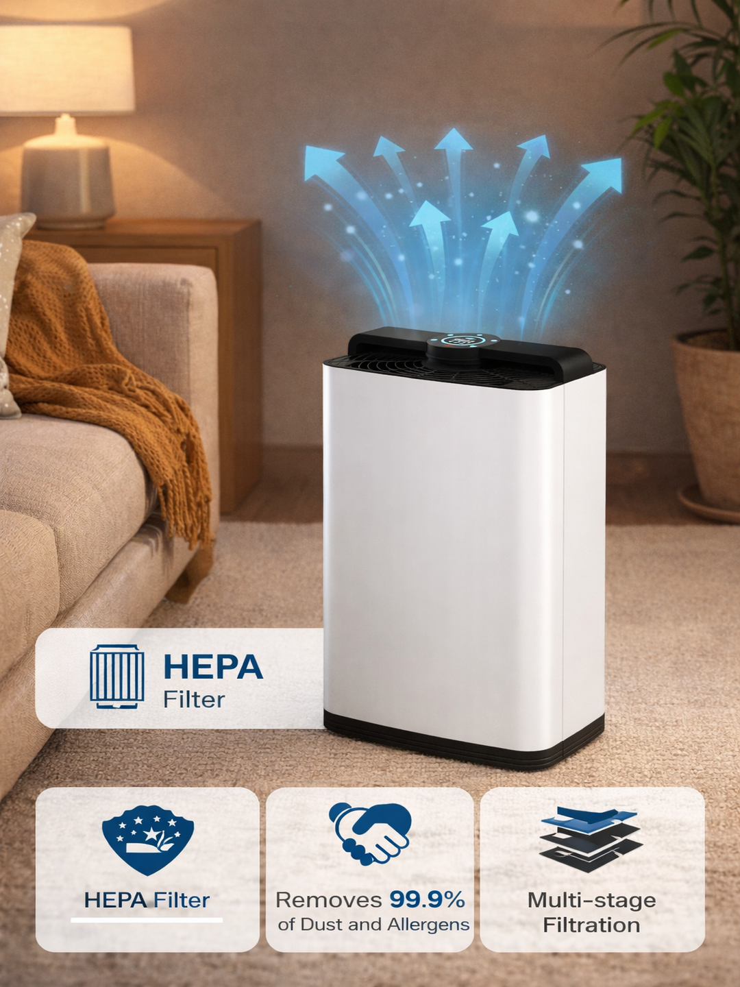 Очиститель воздуха с HEPA фильтром