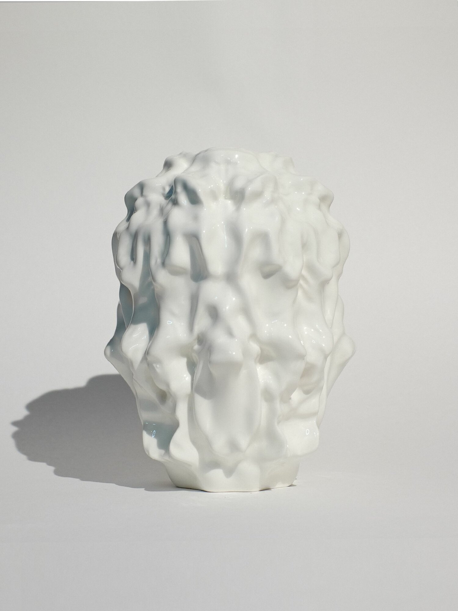 01001LAB / Ваза 01001, керамика, настольная, белая, для цветов, 21 см