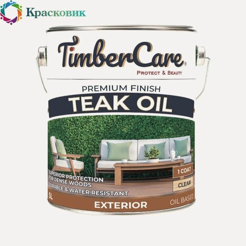 Изображение товара Тиковое масло TimberCare Teak Oil для дерева 5л прозрачный 358200