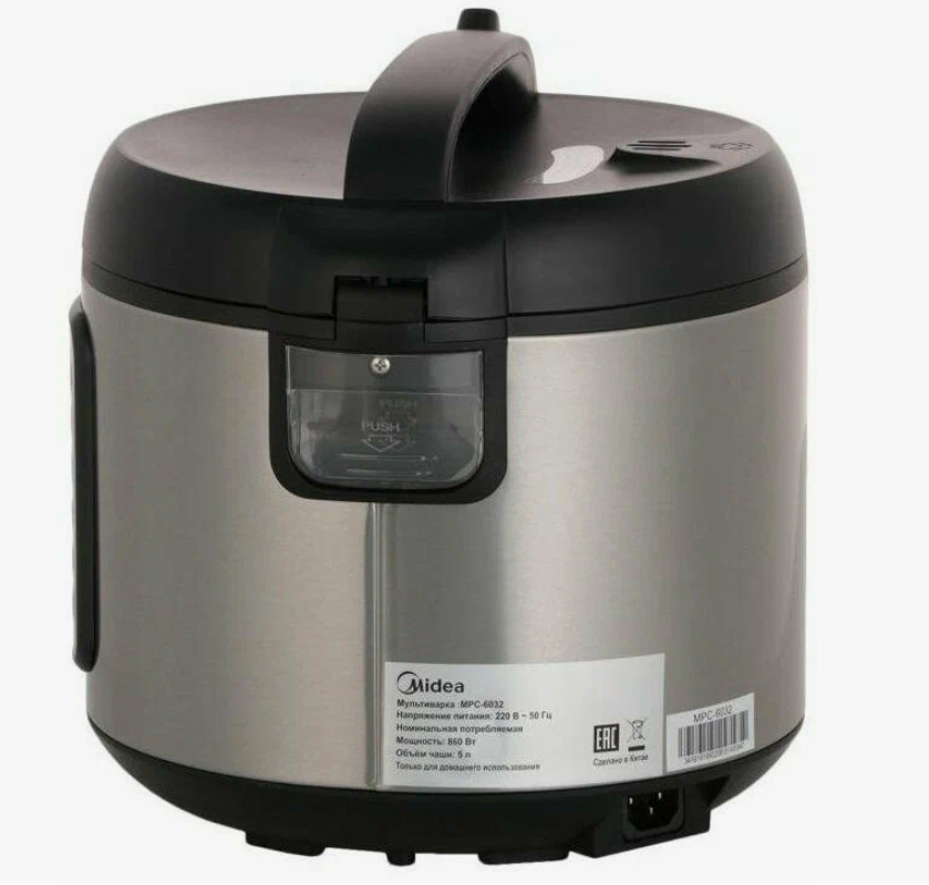Мультиварка Midea MPC6031/32, 5 л, 12 программ, антипригарная чаша, мощность 860 Вт — фото 1