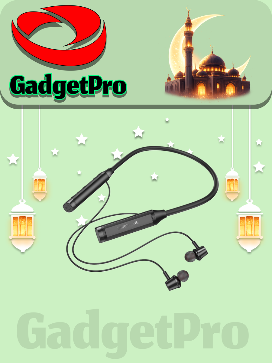 Беспроводные наушники Borofone BE66: до 70 часов работы, Bluetooth 5.3, стильный дизайн.