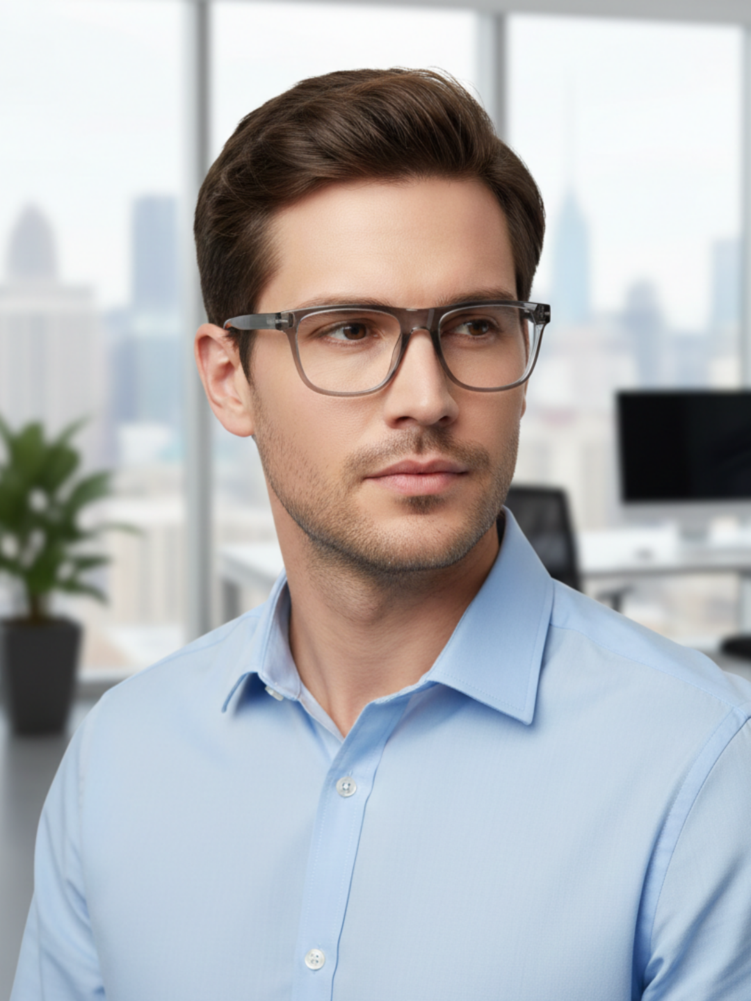 Мужские и женские компьютерные очки, 100% защита