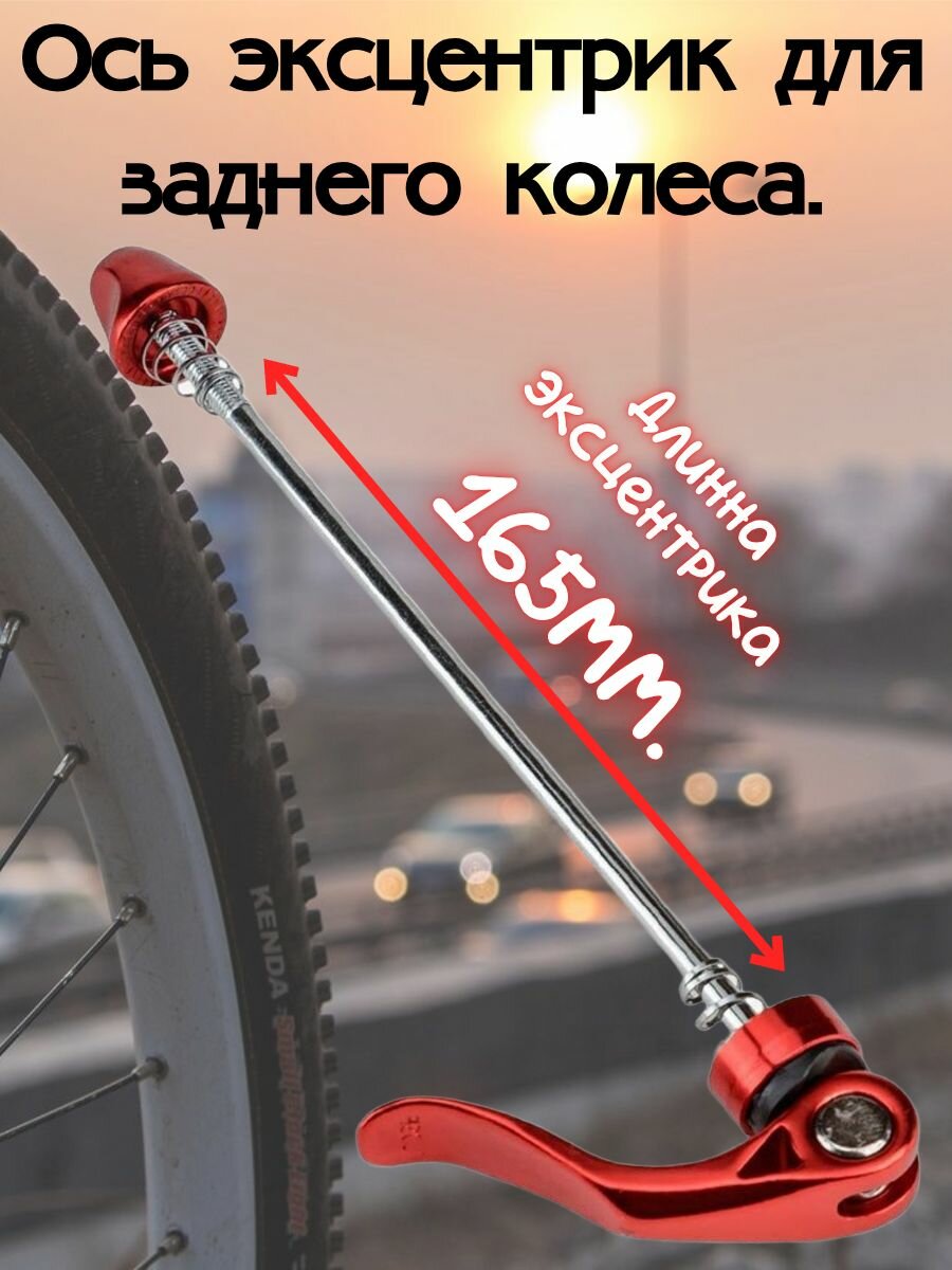 Ось эксцентрик для заднего колеса.