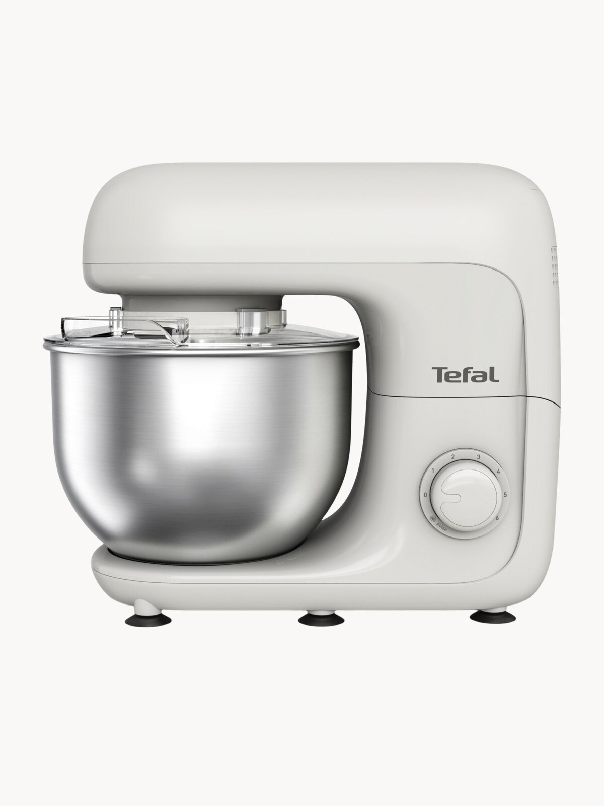 Планетарный миксер Tefal Bake Essential QB160138, 800 Вт, металлическая чаша 4.8 л, 6 скоростей, функция Pulse