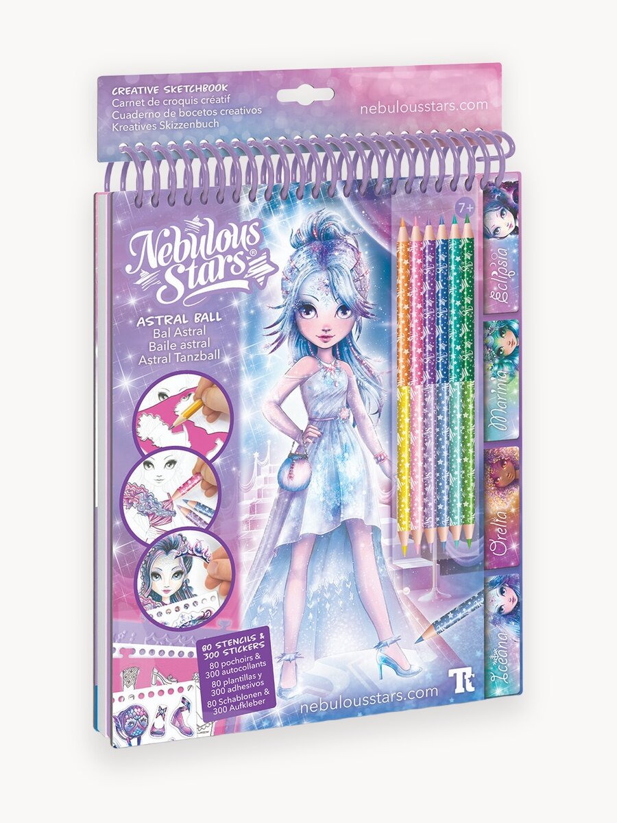 Набор для создания модных эскизов Nebulous Stars "Звёздный бал" Серия Space 11142_NSDA