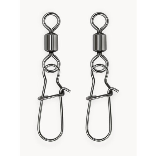 Вертлюги с карабином для рыбалки / 4 размер 20 штук