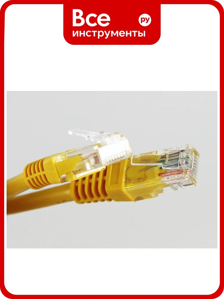 Патчкорд Pro Legend UTP категории 5E RJ-45 вилка - RJ-45 вилка, желтый, 3 м. PL1250