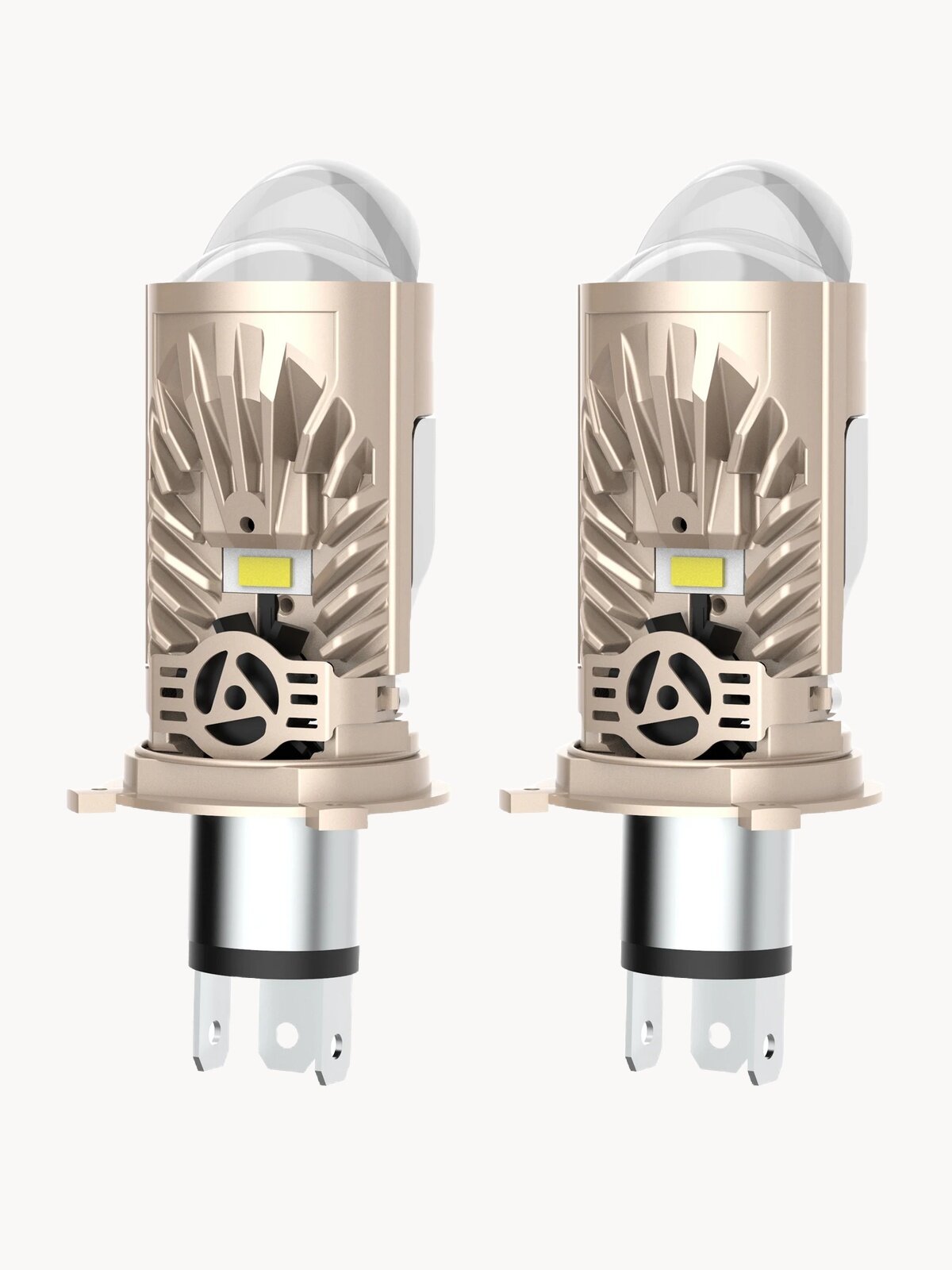 Беспроводные светодиодные автомобильные лампы с линзой под цоколь H4