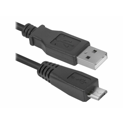 фото Кабель defender usb - microusb (usb08-06), длина 1.8 м, 1 шт., черный